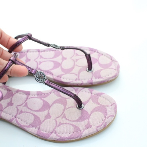 Coach signature logo sandals - Picture 2 of 12